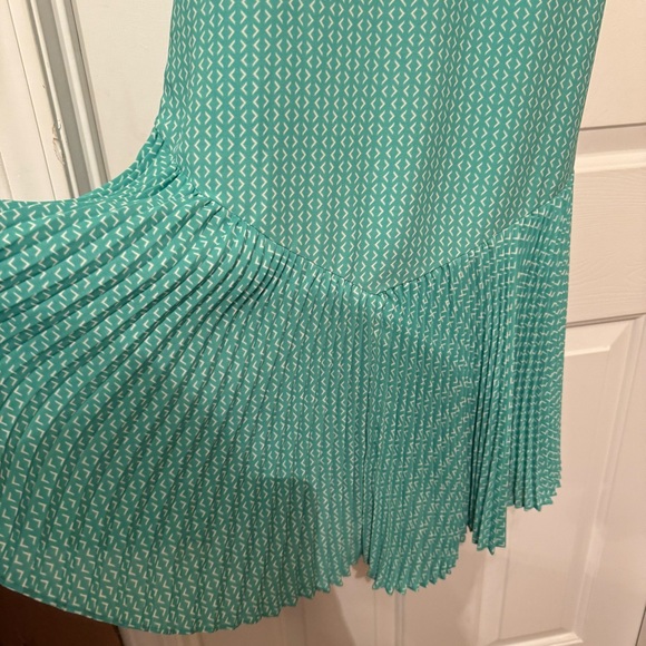 Anthropologie Maeve Mermaid FishtailPleated  Canyon Creek Dress / Sz 2 - Picture 10 of 13